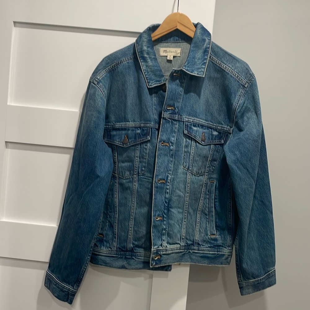 Madewell Trucker Jacket in Linden Wash - M
